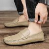 Men's Fashion British Leather Beanie Shoes - Image 4