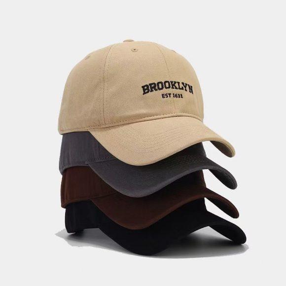 Women's Plus-sized Deepening Hard Top Simple Printed Peaked Cap - Image 3