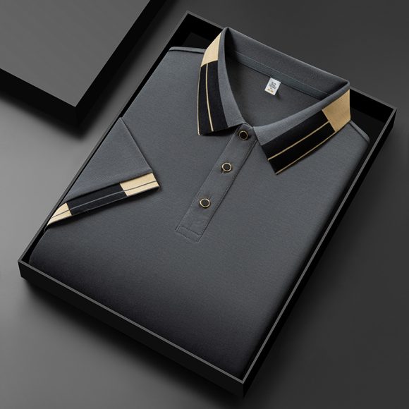 Men's Casual All-matching Summer Lapels Short Sleeve - Image 7