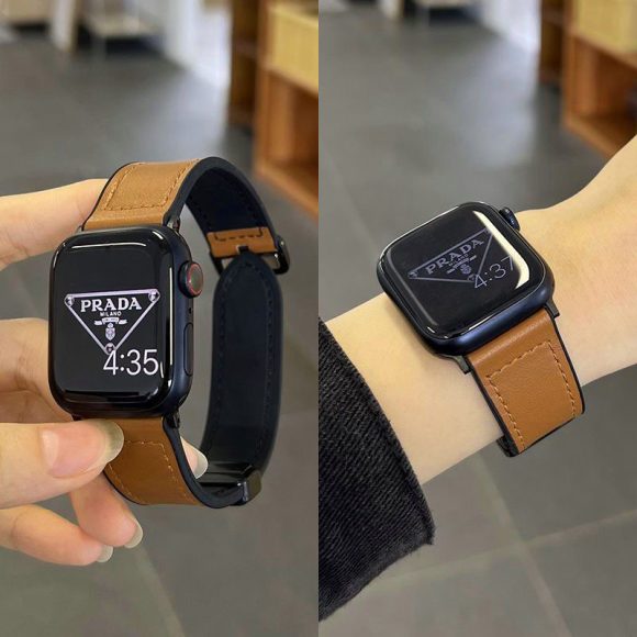 Watch Band Folding Magnetic Buckle Genuine Leather - Image 9