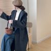 Solid Color Hooded Double-sided Wool Overcoat Women - Image 3