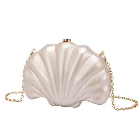 Shell Multicolor Chain Shoulder Messenger Bag - Image 6