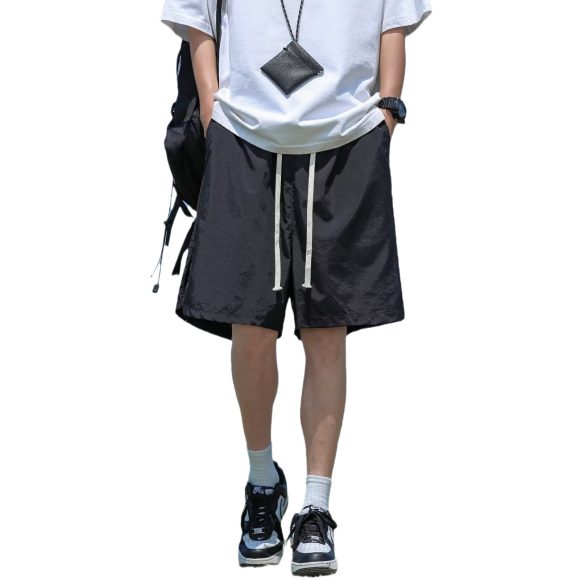 Men's Loose Knee Length Plus Size Straight Breathable Shorts - Image 5