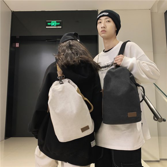 Simple Leisure Commute Men's Large Capacity Travel Sling Bag Crossbody Bag - Image 7