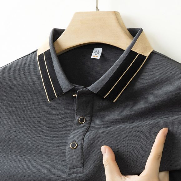 Men's Casual All-matching Summer Lapels Short Sleeve - Image 9