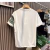 Men's T-shirt Summer New Work Clothes Style Color Matching Top - Image 5