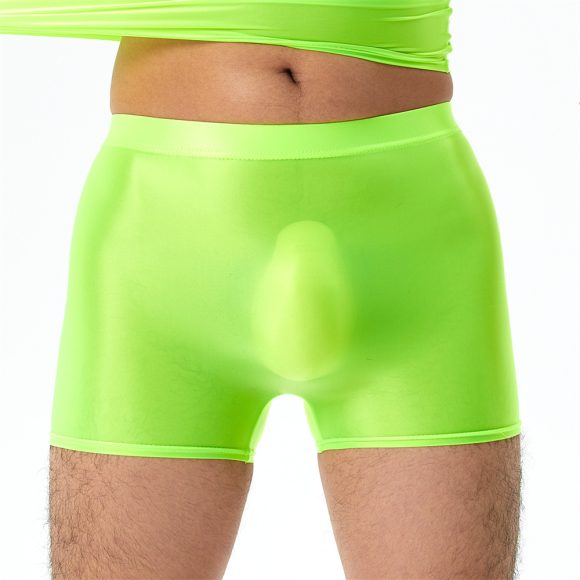 Plus Size High Elastic Shiny Silky Boxers Men - Image 4