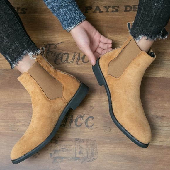 Rubber Pigskin Martin Boots Casual Men's Boots High-top - Image 5
