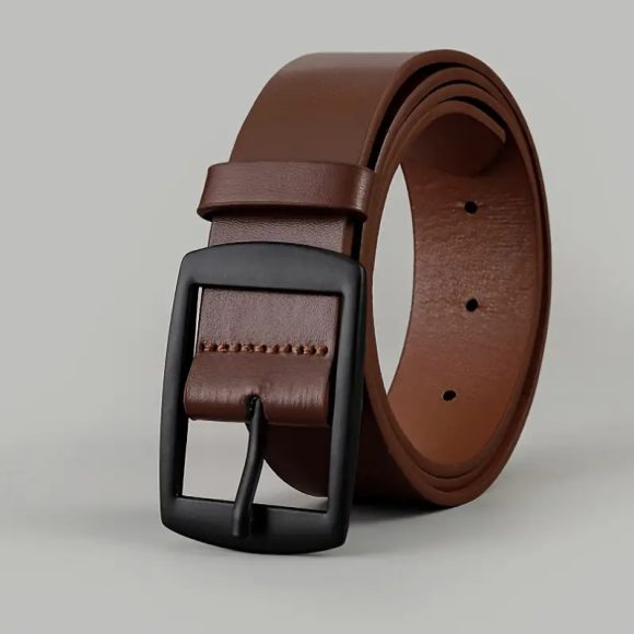 Men Business Casual Trousers Jeans Belt - Image 7