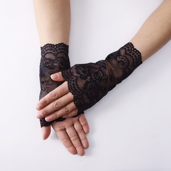 Summer Elastic Lace Short Gloves Sun Protection Driving - Image 4