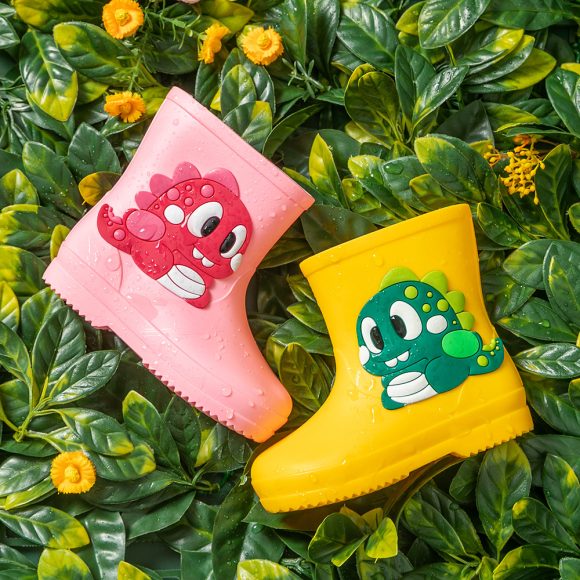 Children's Rain Boots Cartoon Waterproof Short Tube Rain Shoes - Image 10