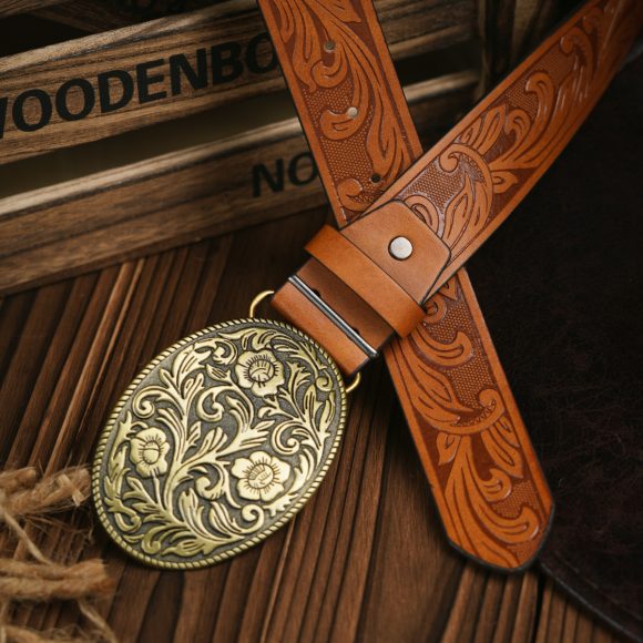 Punk Leather PU Leather Denim Trend Belt - Image 9