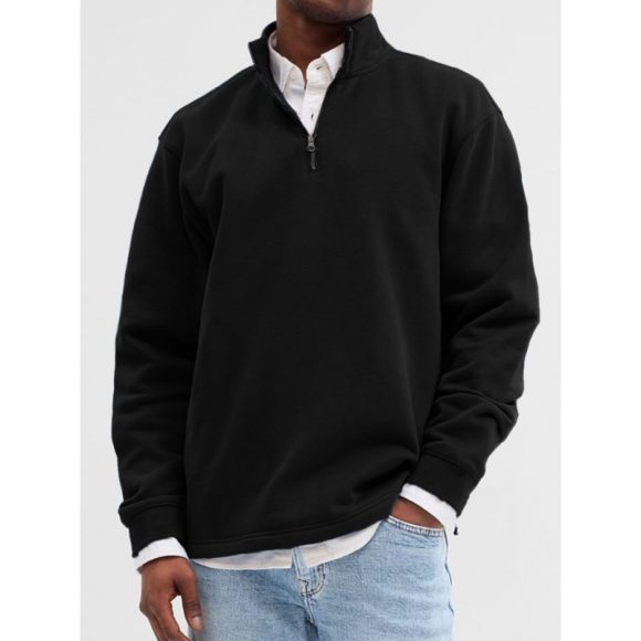 Outdoor Foreign Trade Men's Zipped Stand Collar Sweater Fashion Brand - Image 8