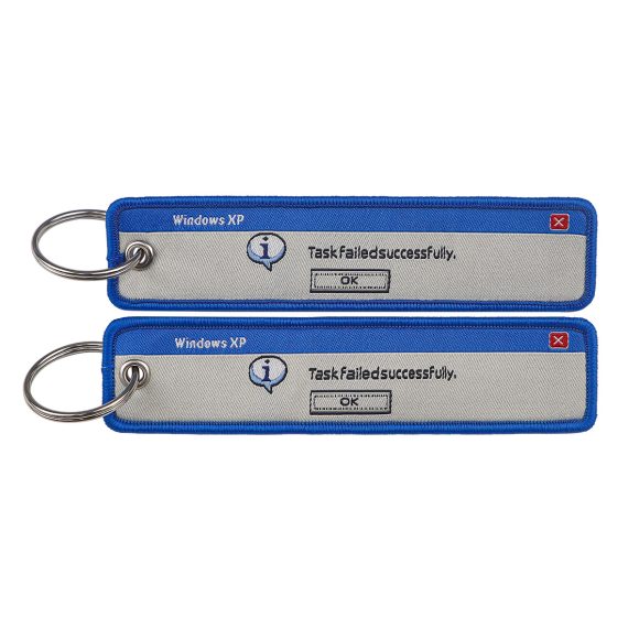 Minimalist Quotation Weaving Mark Keychain Lanyard - Image 2