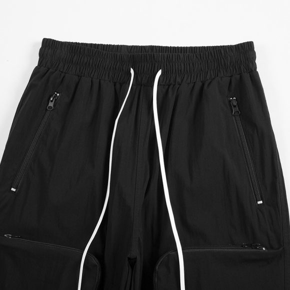 High Street Fashion Brand Lace-up Pocket Breasted Functional Trousers For Men - Image 5