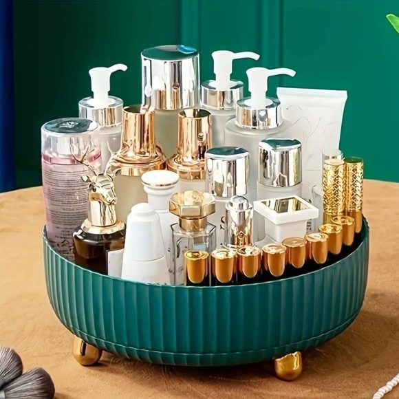 Plastic Cosmetics Rotating Storage Box - Image 9