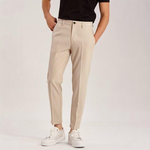 Men's Ankle Tied Pants Versatile Hong Kong Trend Men's Pants - Image 3