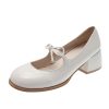 Vintage Bow Mary Jane Shoes Women - Image 5