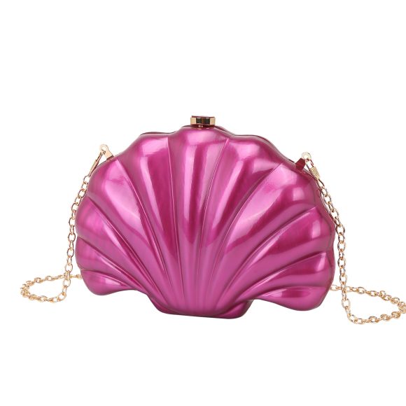 Shell Multicolor Chain Shoulder Messenger Bag - Image 9