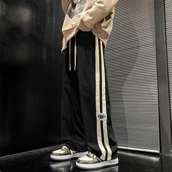 Men's Pants Autumn New Straight Loose Wide Leg Leisure Sports Pants - Image 5