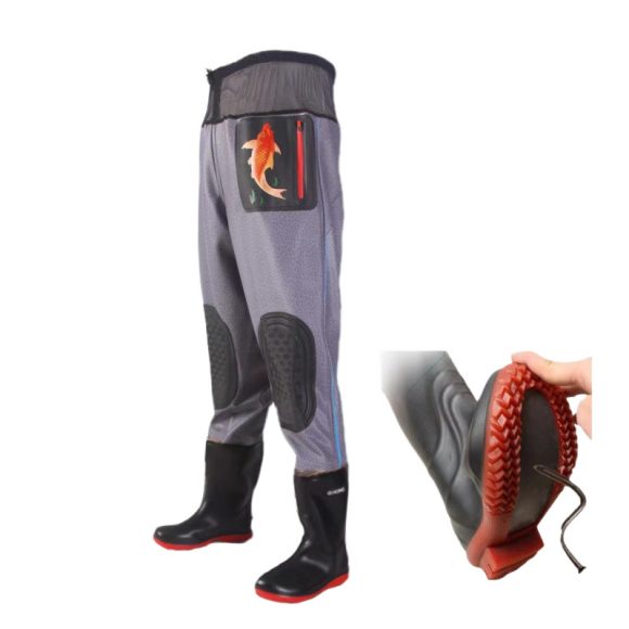 Men's Anti-piercing Thickened One-piece Fish Pants - Image 5