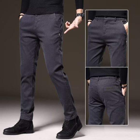 Men's Straight Business Thick Casual Trousers - Image 6