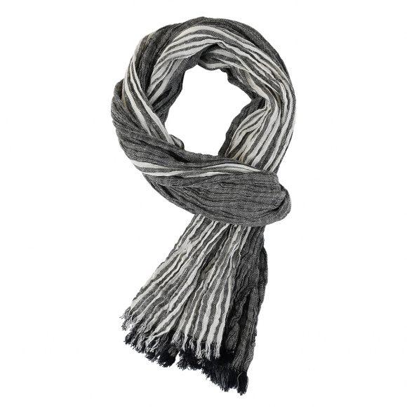 Men's Scarf Spring And Summer Pinstripe Color Matching - Image 10