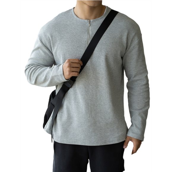 Spring Lapel T-shirt Solid Color Commute Loose Bottoming Shirt - Image 5