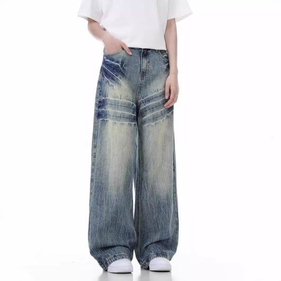 Loose Wide Leg Jeans American High Street - Image 5