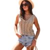 Women's Solid Color Knitted Sleeveless Top Simple Pullover V-neck - Image 6
