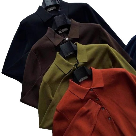 Knitted Long Sleeve Casual Bottoming Shirt - Image 2