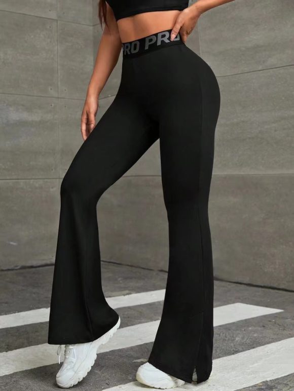 High Waist Flared Hip Raise Slimming Belly Contracting Wide Leg Pants - Image 2