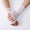Summer Elastic Lace Short Gloves Sun Protection Driving - Image 2