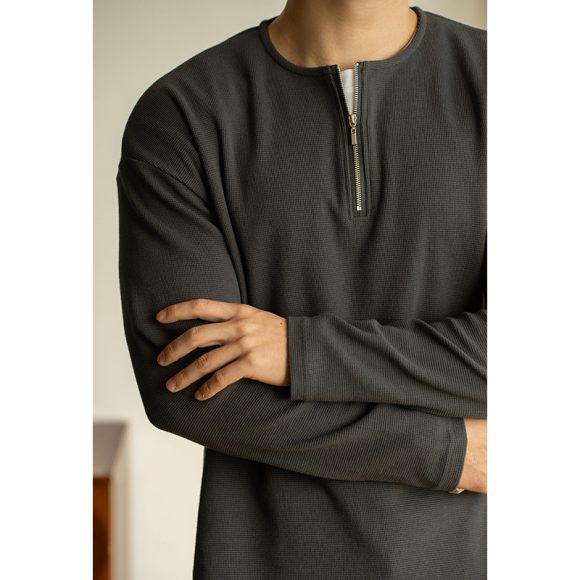 Spring Lapel T-shirt Solid Color Commute Loose Bottoming Shirt - Image 6