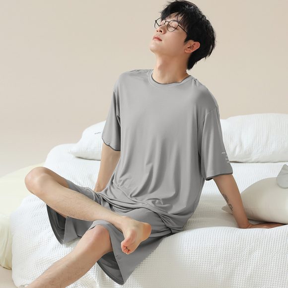 Short Sleeve Cool Wearable Ice Silk Homewear - Image 6