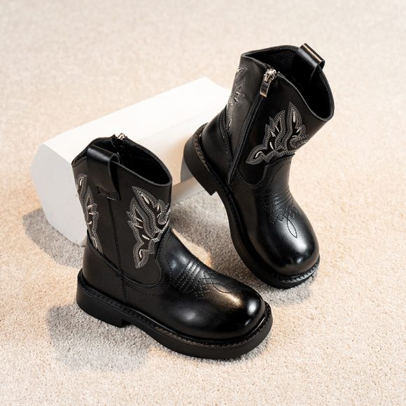 Girls' Embroidered Martin Boots - Image 7
