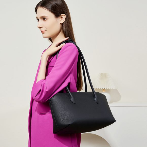 One-shoulder Commuter New High-grade Leather Women's Bag - Image 3