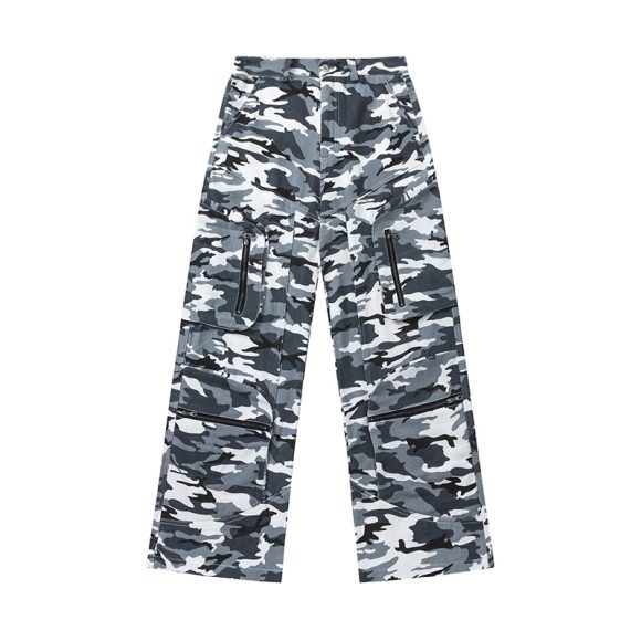 Retro Overalls Men's And Women's Outdoor Camouflage Casual Loose Straight - Image 4