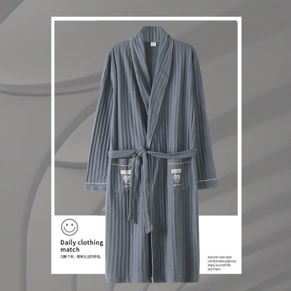 Pajamas Men's Spring And Autumn Cotton Long-sleeved Sleeping - Image 7