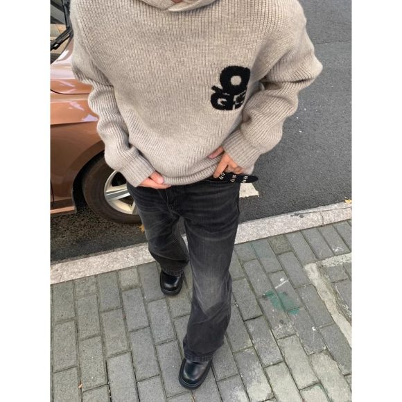 American High Street Retro Black Straight Skinny Jeans For Men - Image 7