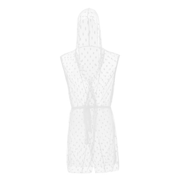 Men's Transparent Fashion Lace Mesh Bathrobe - Image 4