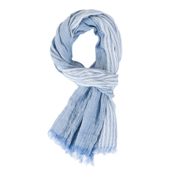 Men's Scarf Spring And Summer Pinstripe Color Matching - Image 3