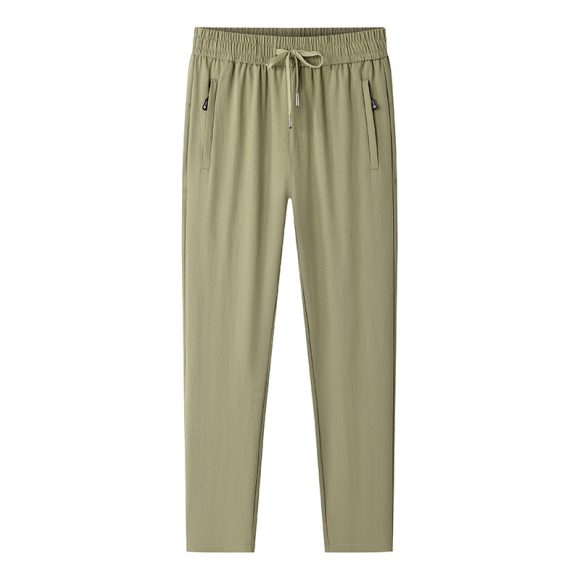 Loose Elastic Quick-drying Straight Ankle Tied Sports Pants - Image 9