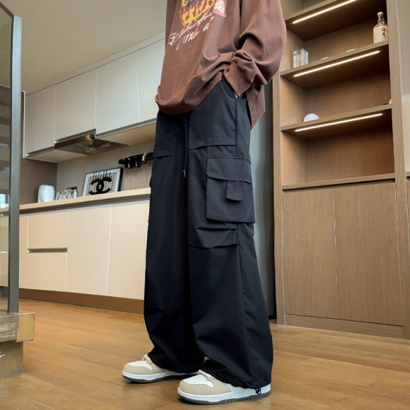 Loose Hong Kong Style Ins Straight Casual Pants - Image 4