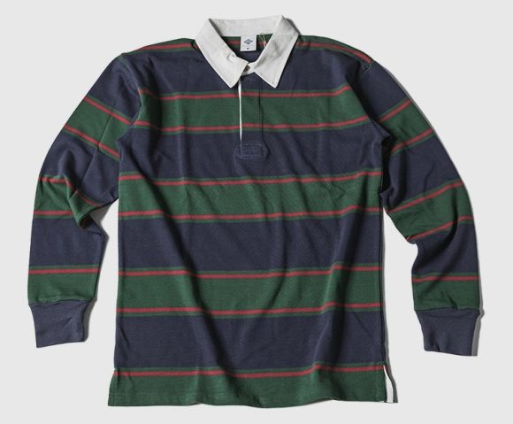 Men's Polo Collar Stripes T-shirt Retro Long Sleeve - Image 4