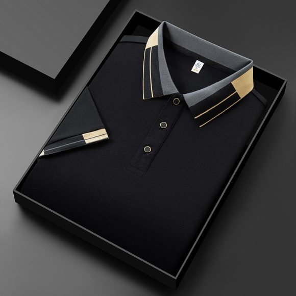Men's Casual All-matching Summer Lapels Short Sleeve - Image 4