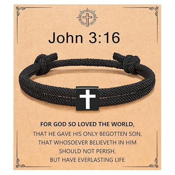 Simple Fashion Cross Milan Rope Braided Bracelet - Image 4