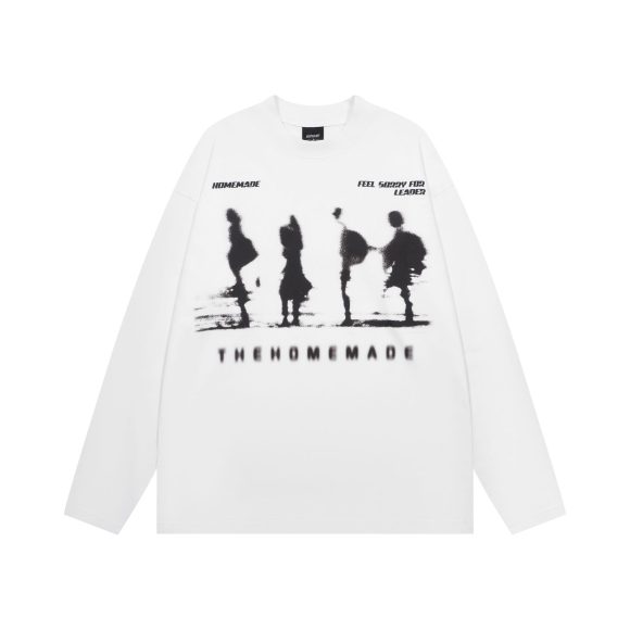 New Real Shot American Street Fashion Printed Long Sleeve T-shirt - Image 3