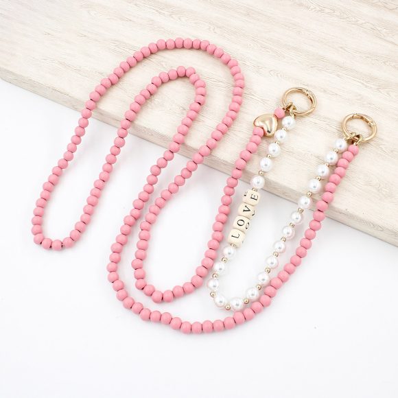 Autumn And Winter Wooden Bead Bag Chain Letter Double Layer - Image 9