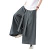 Cotton And Linen Plus Size Loose Trousers Men's Chinese Style - Image 4